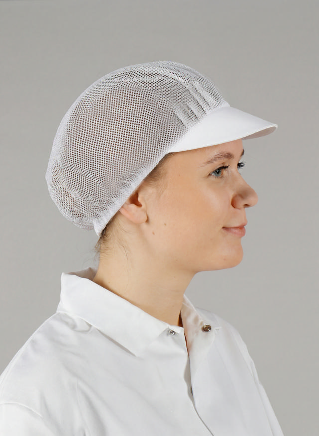 Kappe mit Haarnetz | HACCP