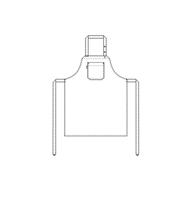 Latzschürze | Brusttasche | ALL-OVER